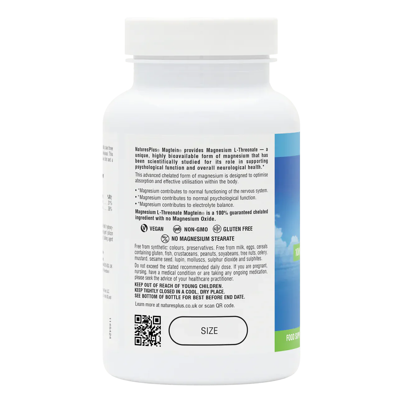 Natures Plus Magtein Magnesium L-Threonate 90 Capsules - Image 3