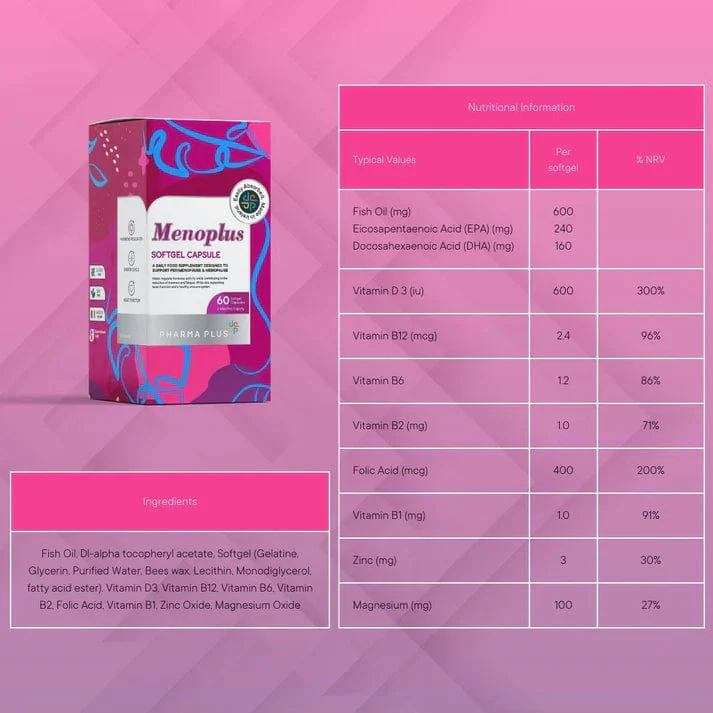 Pharma Plus Menoplus 60 Capsules - Image 3