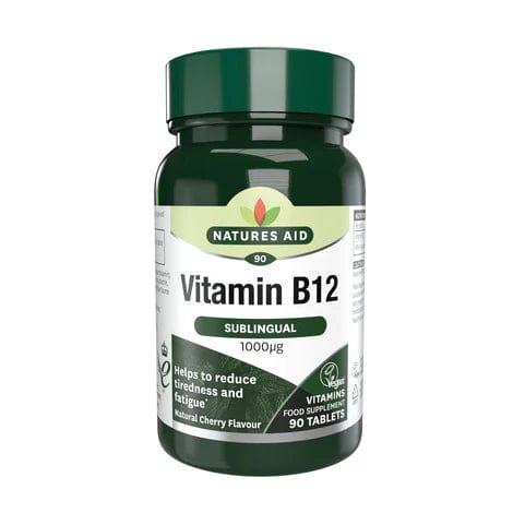 Natures Aid Vitamin B12 1000mcg Methylcobalamin 90s