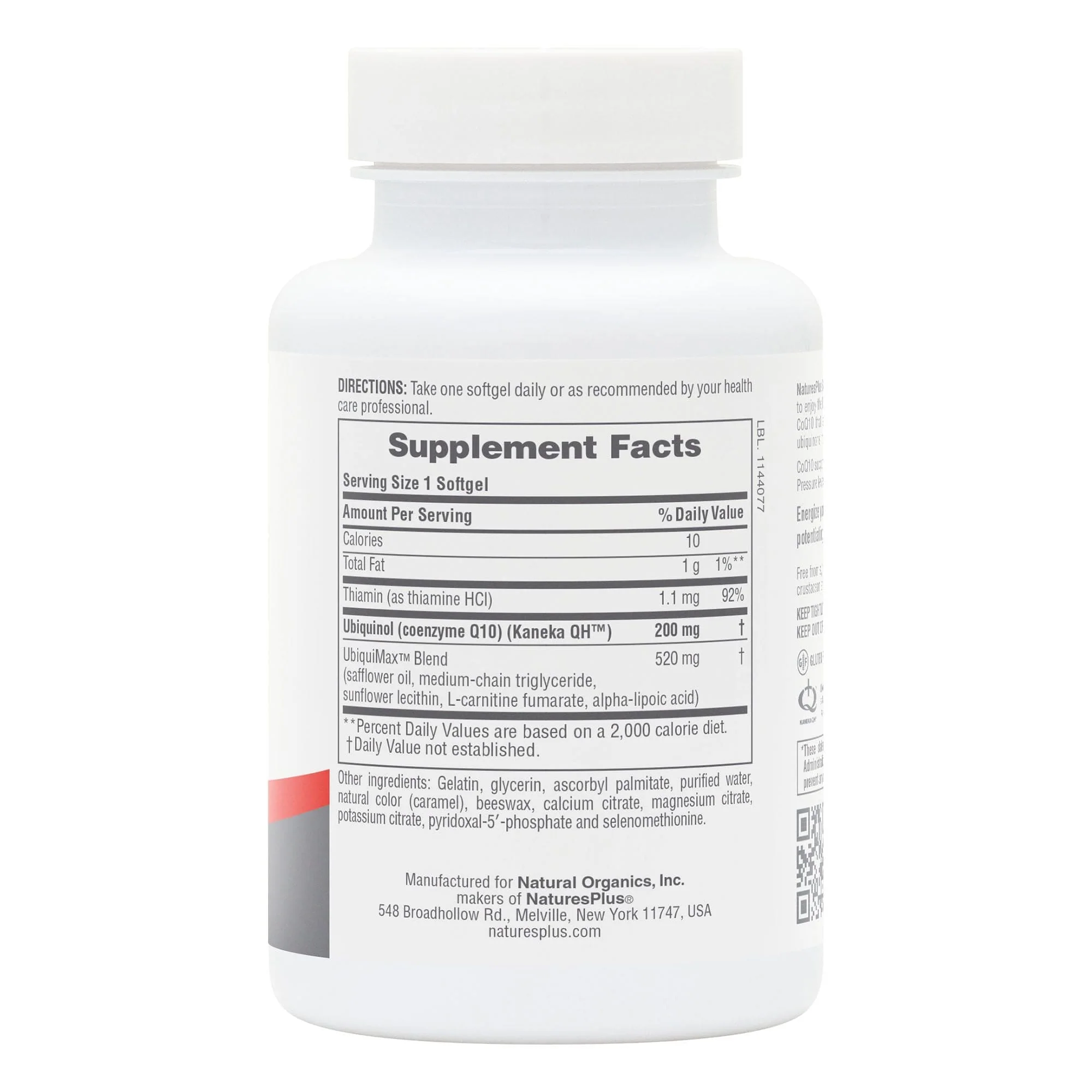 Natures Plus Beyond CoQ10 200mg Ubiquinol 30 Softgels - Image 2