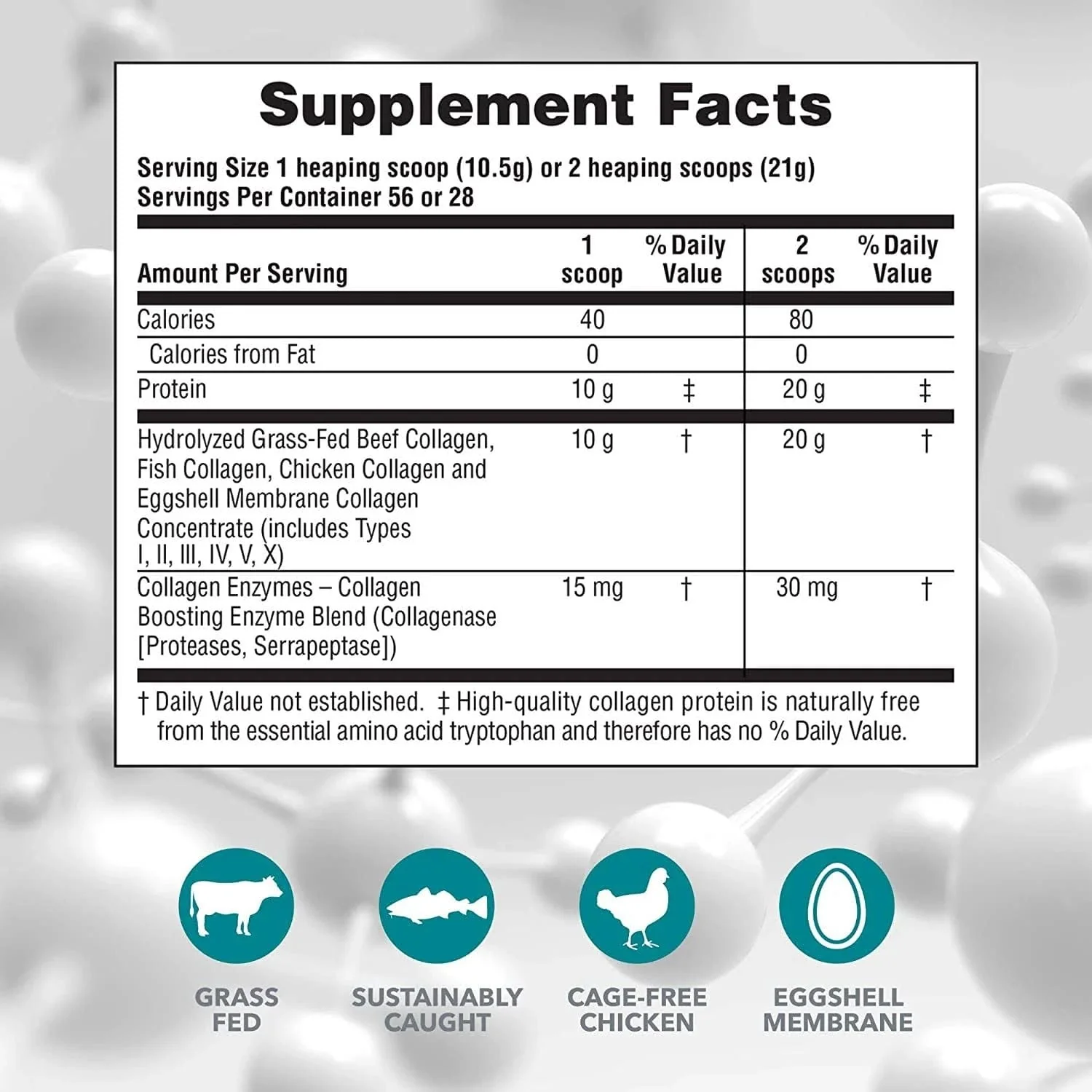 Natures Plus Collagen Peptides Powder 294g - Image 7