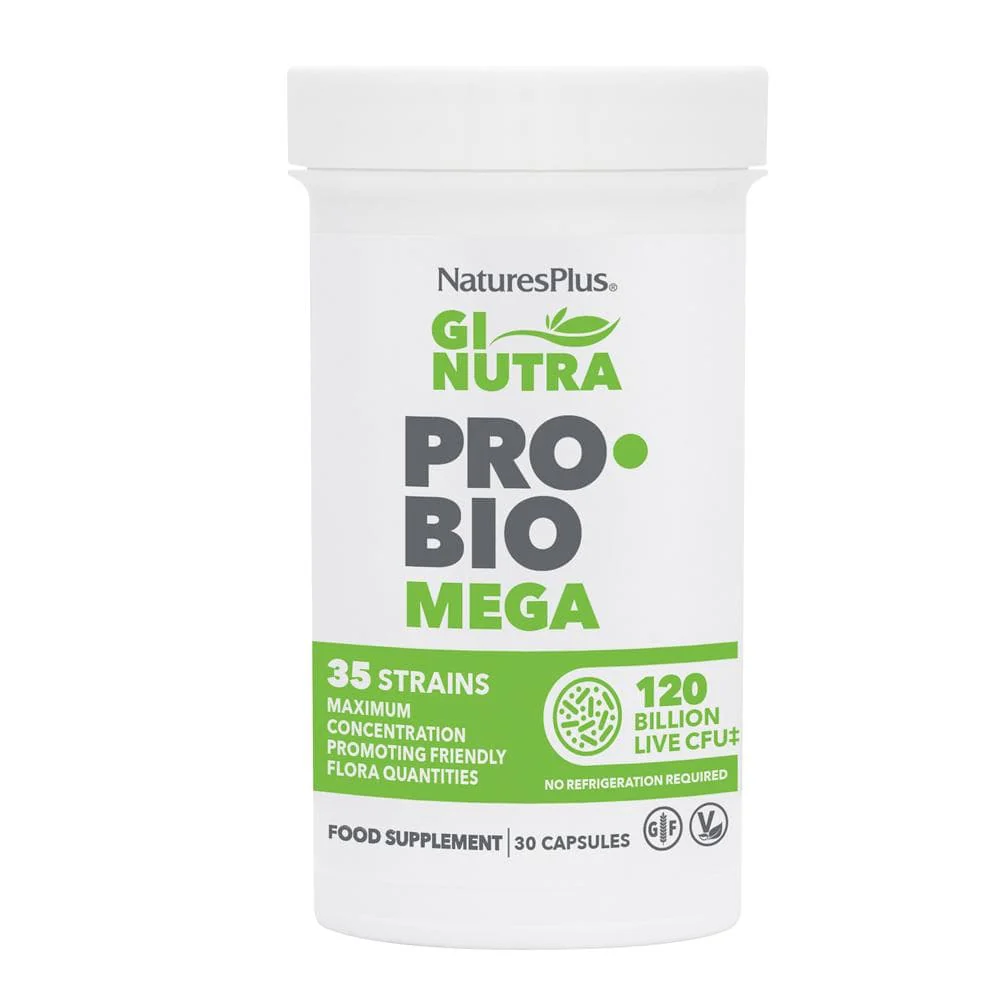 Natures Plus GI Natural Probiotic Mega 30 Capsules