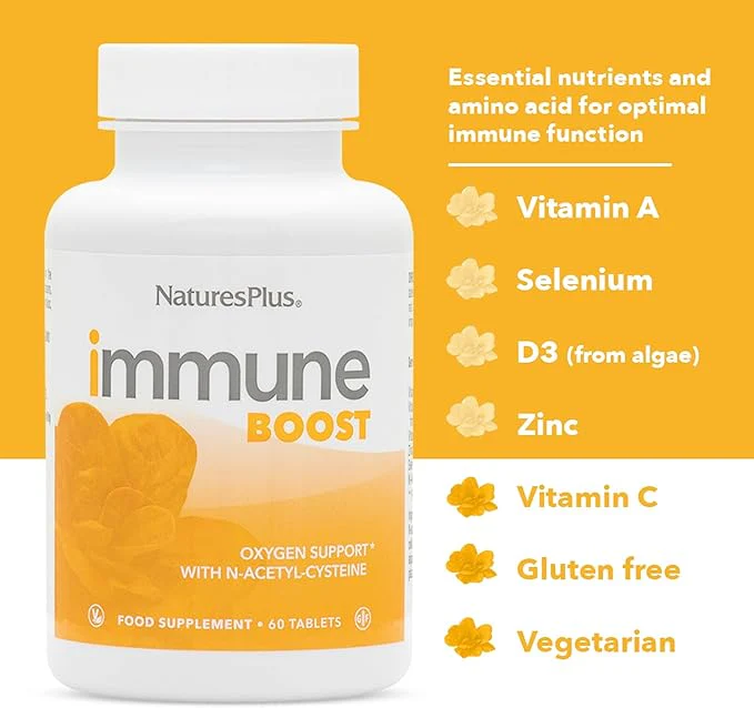 Natures Plus Immune Boost 60 Tablets - Image 4
