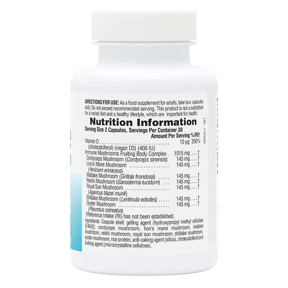 Natures Plus Immune Mushroom 60 Capsules - Image 2