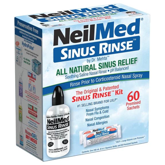 NeilMed Sinus Rinse Starter Kit with Bottle & 60 sachets