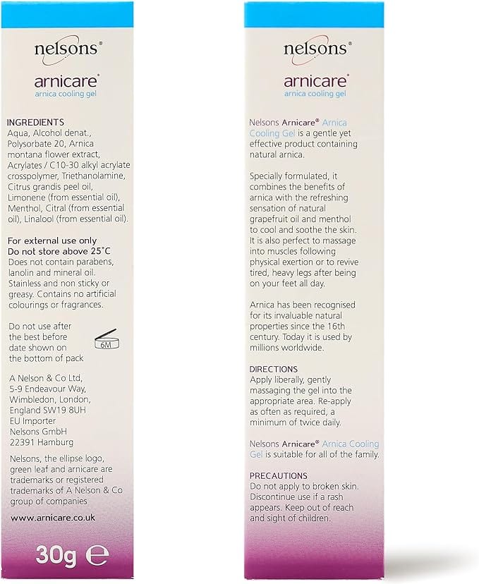 Nelsons Arnicare Arnica Cooling Gel 30g - Image 5