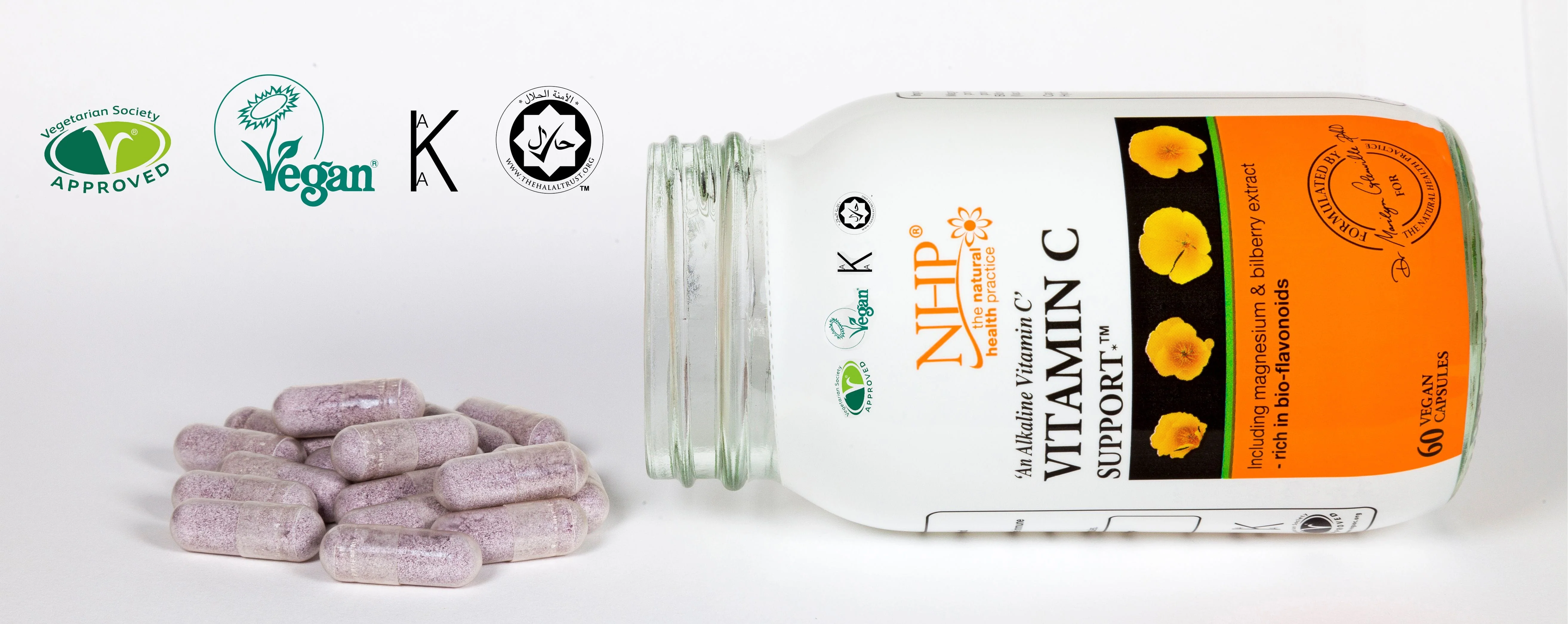 NHP Vitamin C Support 1000mg 60 Capsules - Image 5