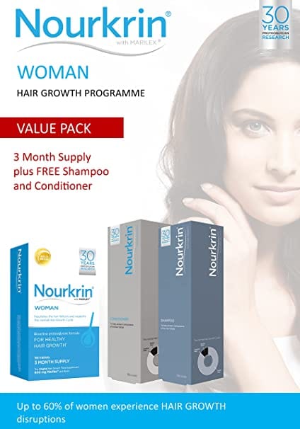 Nourkrin Woman 3 Month Supply (180 Tablets) + FREE Shampoo & Conditioner - Image 4