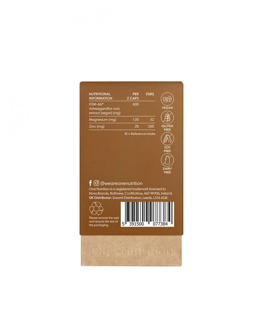 One Nutrition Ashwagandha 60 Capsules - Image 4