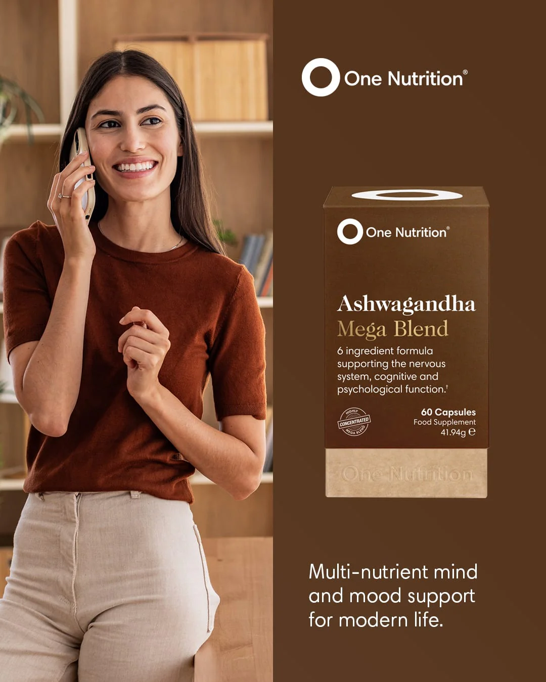 One Nutrition Ashwagandha Mega Blend Capsules 60 - Image 7