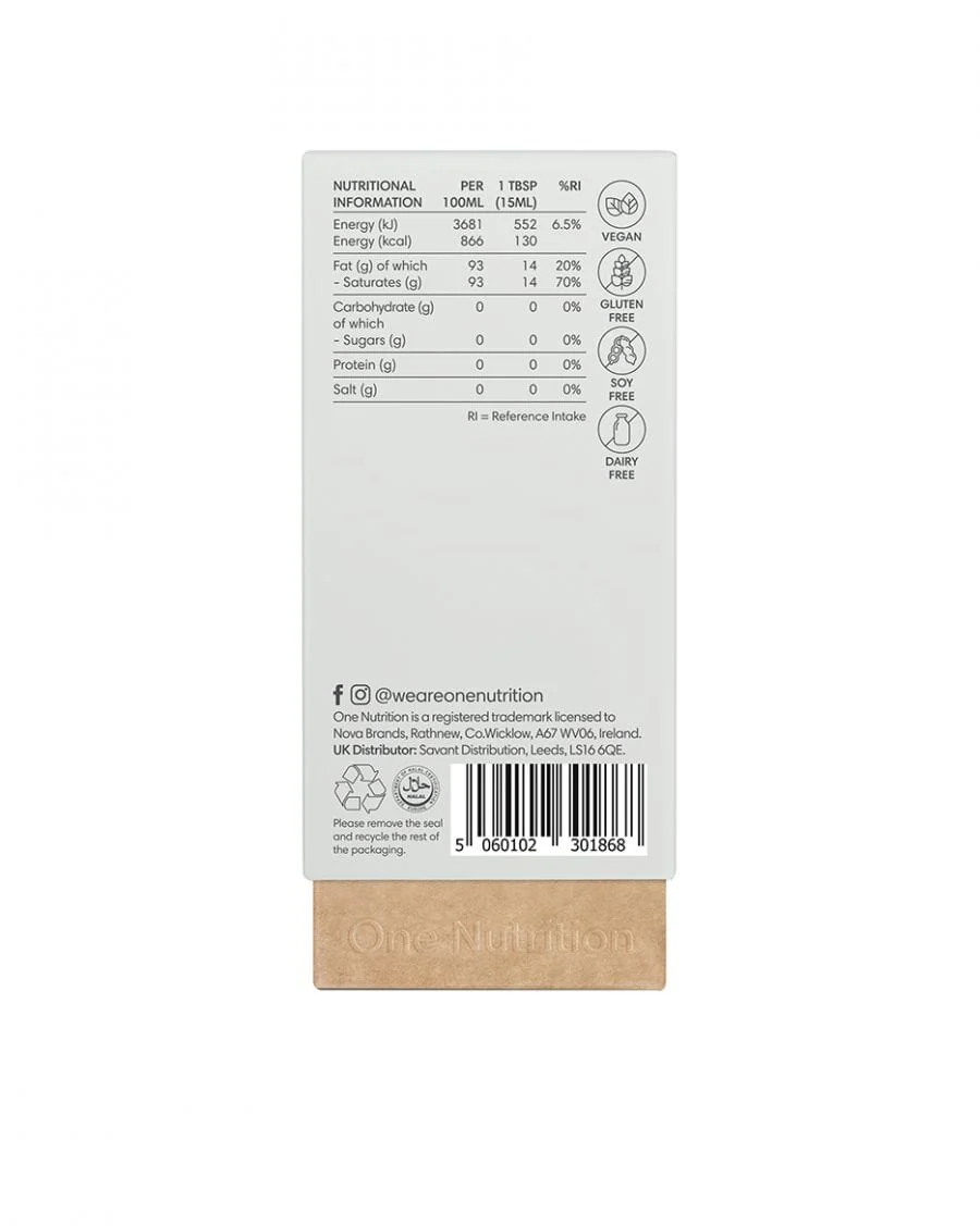 One Nutrition Organic Pure MCT Oil 300ml - Image 6
