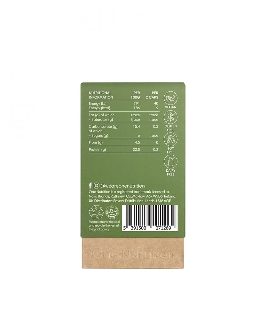 One Nutrition Organic Wheatgrass Juice 90 Capsules - Image 4