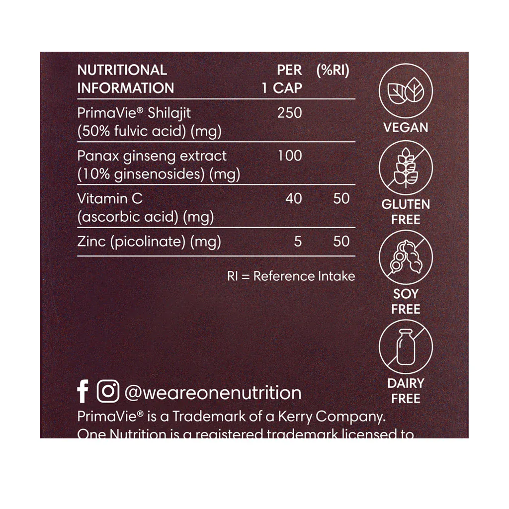One Nutrition Shilajit 50 Capsules - Image 4