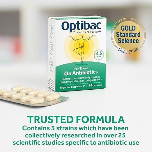 OptiBac Probiotics For Those On Antibiotics 10 Capsules - Image 6
