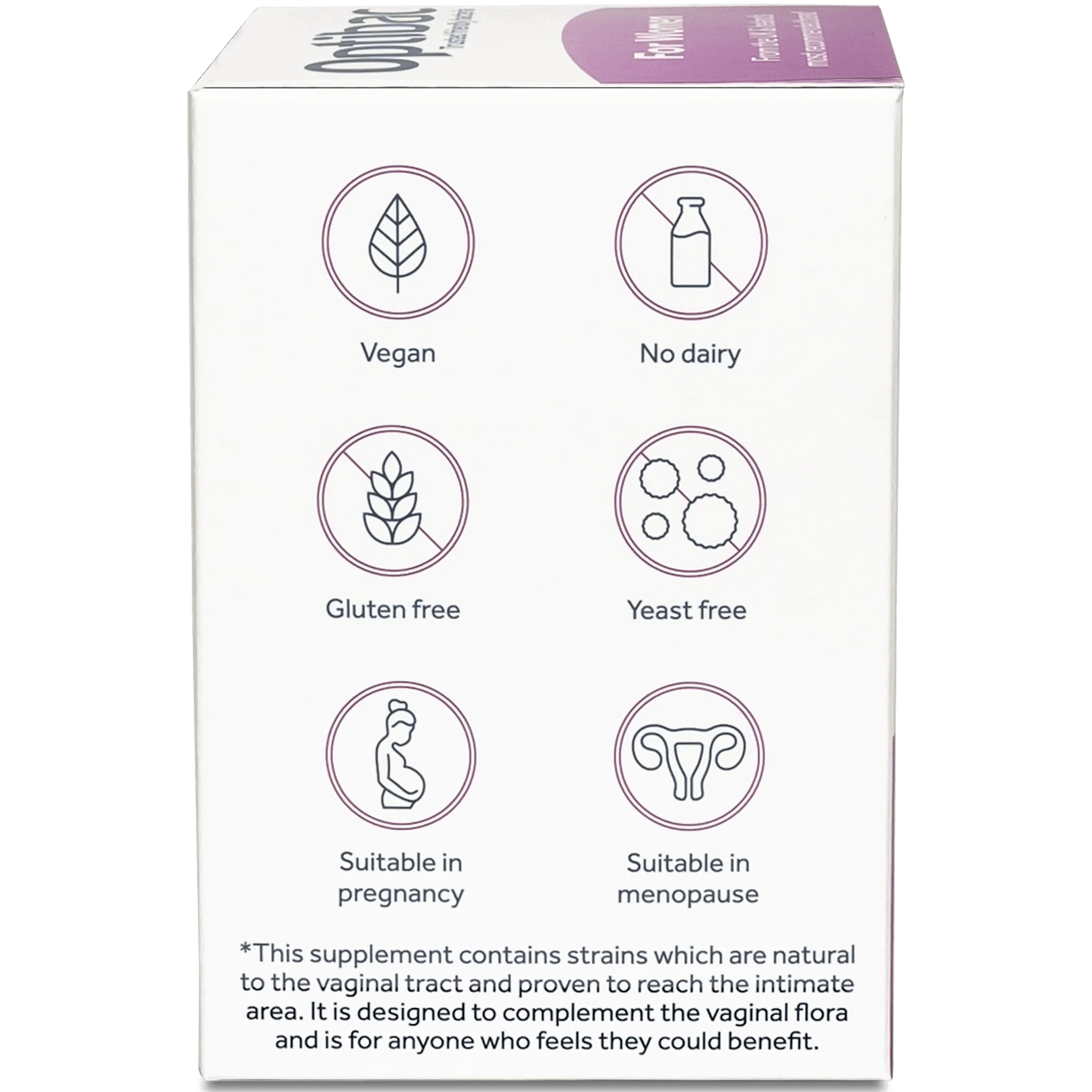 OptiBac Probiotics For Women Intimate Flora 30 Capsules - Image 3