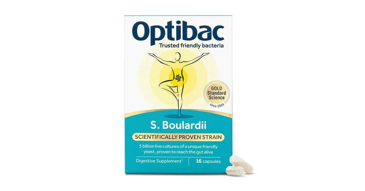 OptiBac Probiotics Saccharomyces Boulardii 16 Capsules - Image 6
