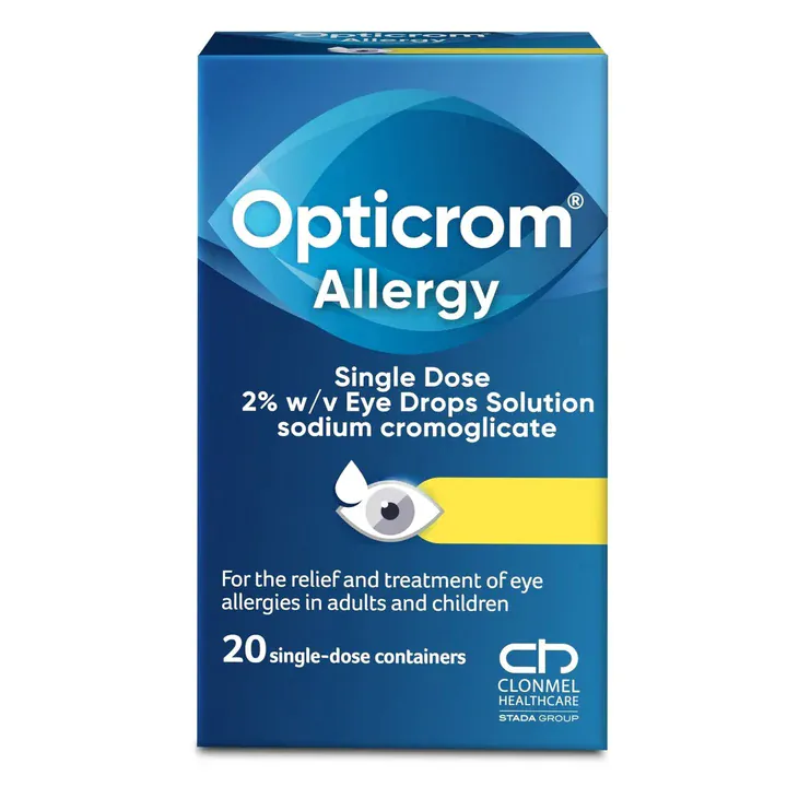 Opticrom Allergy 2% Sodium Cromoglicate Single Dose Eye Drops (20)