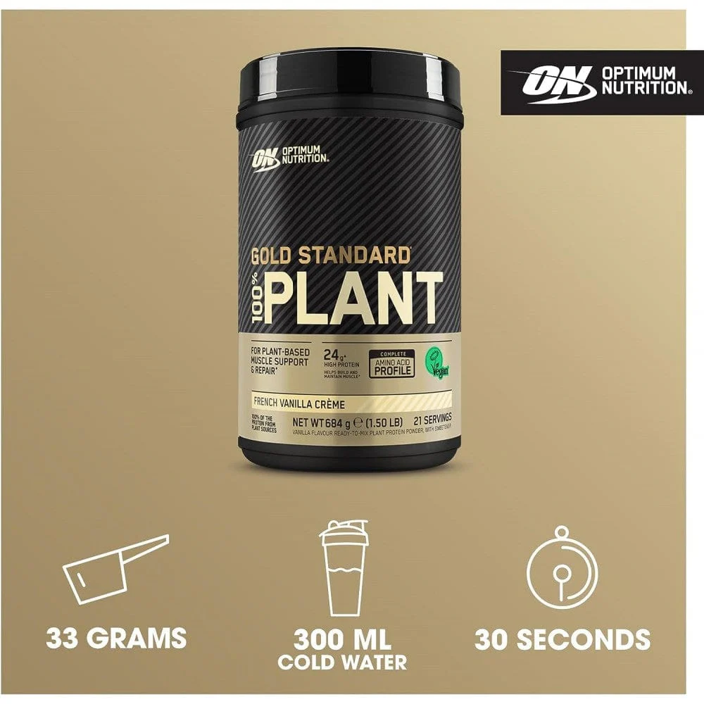 Optimum Nutrition Plant Protein Vanilla (684g) - Image 4