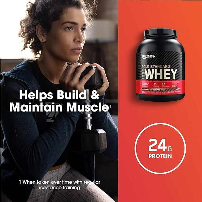 Optimum Nutrition Gold Standard Whey Protein - Double Rich Chocolate 2.02kg - Image 4