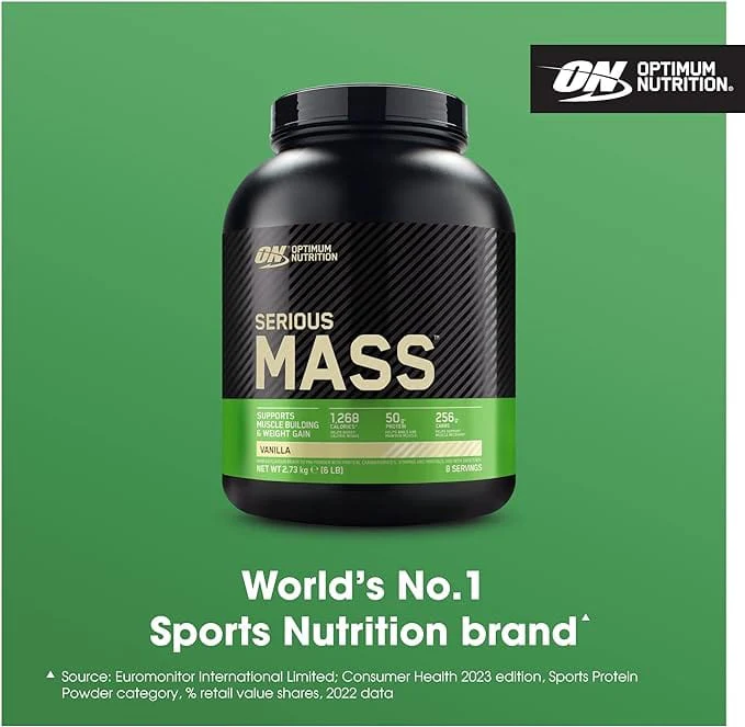 Optimum Nutrition Serious Mass Vanilla 2.73kg - Image 3