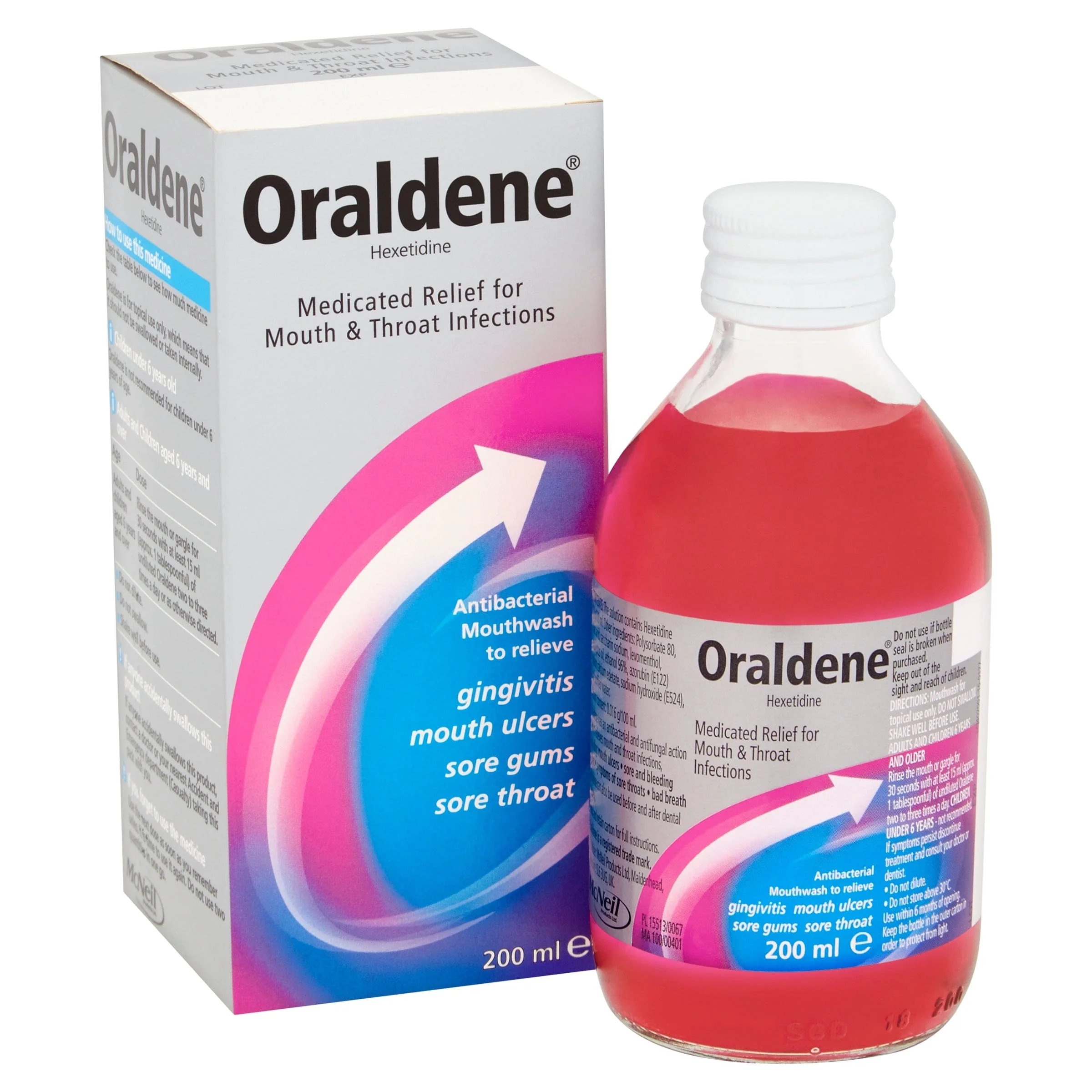 Oraldene Antibacterial Mouthwash Original (200ml) - Image 3