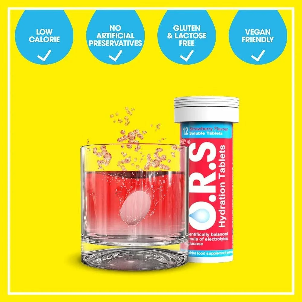 ORS Hydration Tablets Strawberry 12 - Image 3