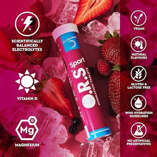 ORS Hydration Sport Mixed Berry 20 Tablets - Image 4