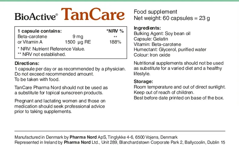 BioActive TanCare 60 Capsules - Image 4