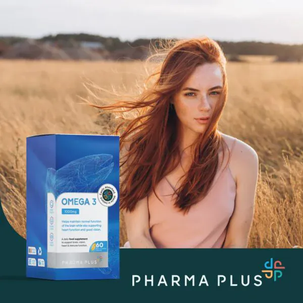 Pharma Plus Omega 3 1000mg 60 Capsules - Image 3