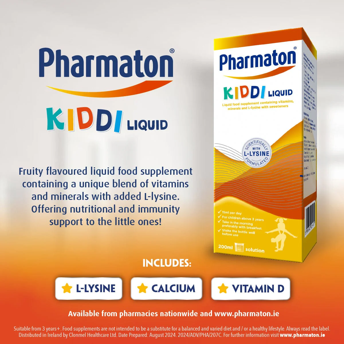 Pharmaton Kiddi Liquid 200ml - Image 3