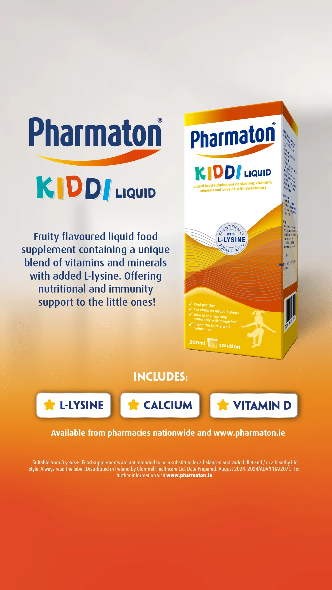 Pharmaton Kiddi Liquid 200ml - Image 4
