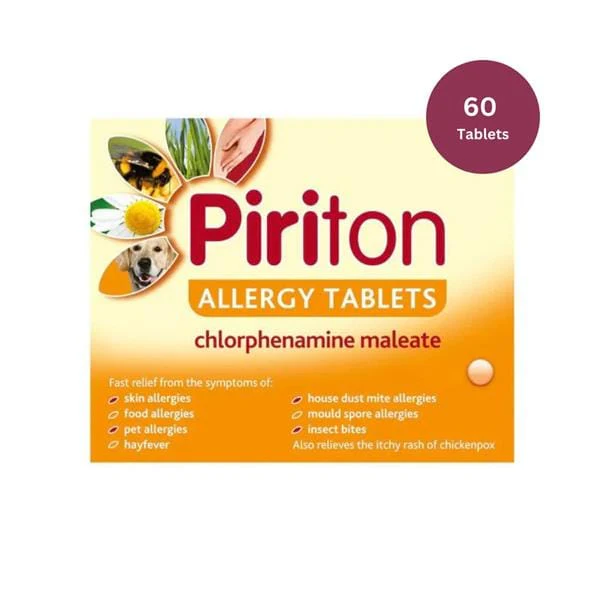 Piriton Chlorphenamine Allergy Relief Tablets 60