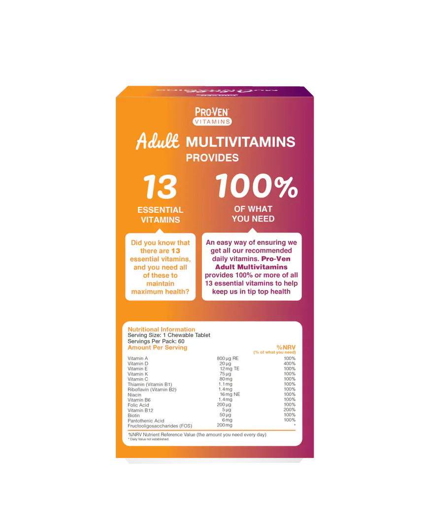 ProVen Adult Multivitamin 60 Chewables - Image 5