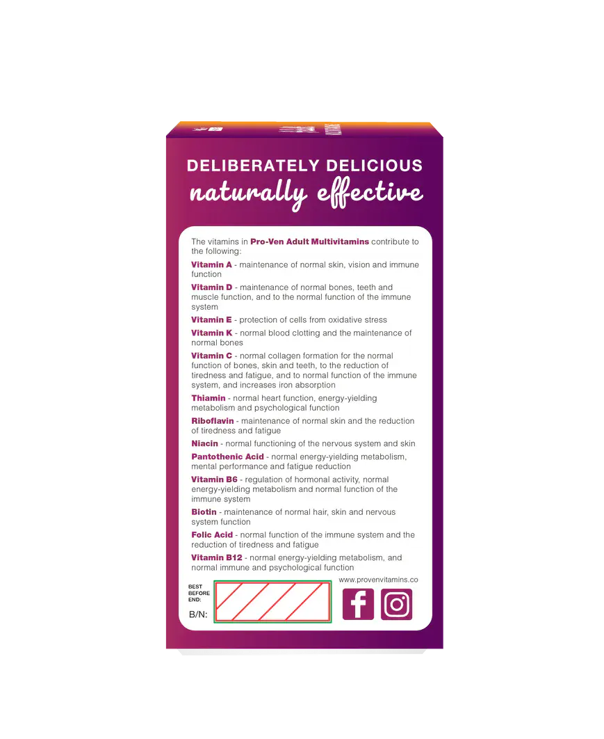ProVen Adult Multivitamin 60 Chewables - Image 7