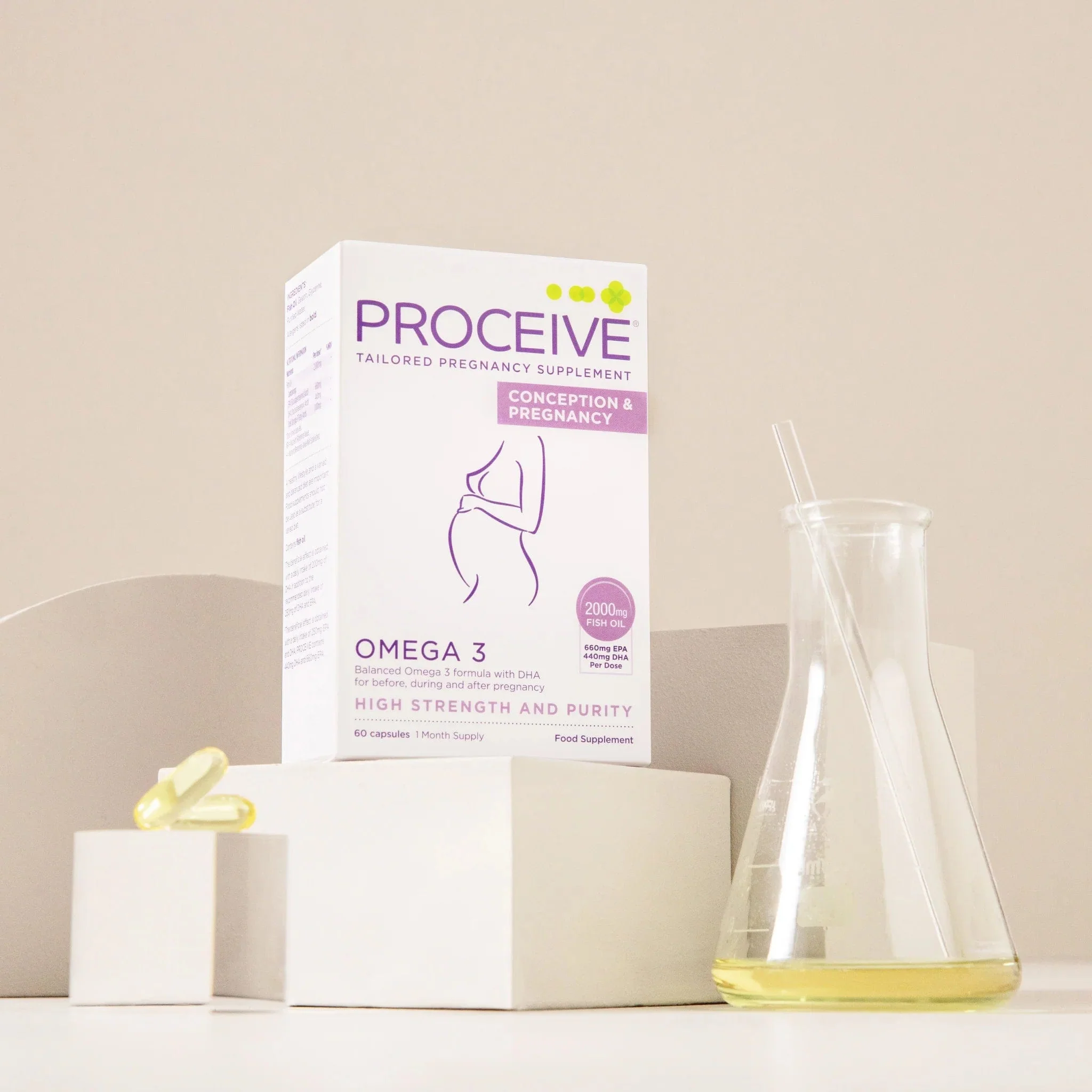 Proceive Pregnancy Omega 3 60 Capsules - Image 2