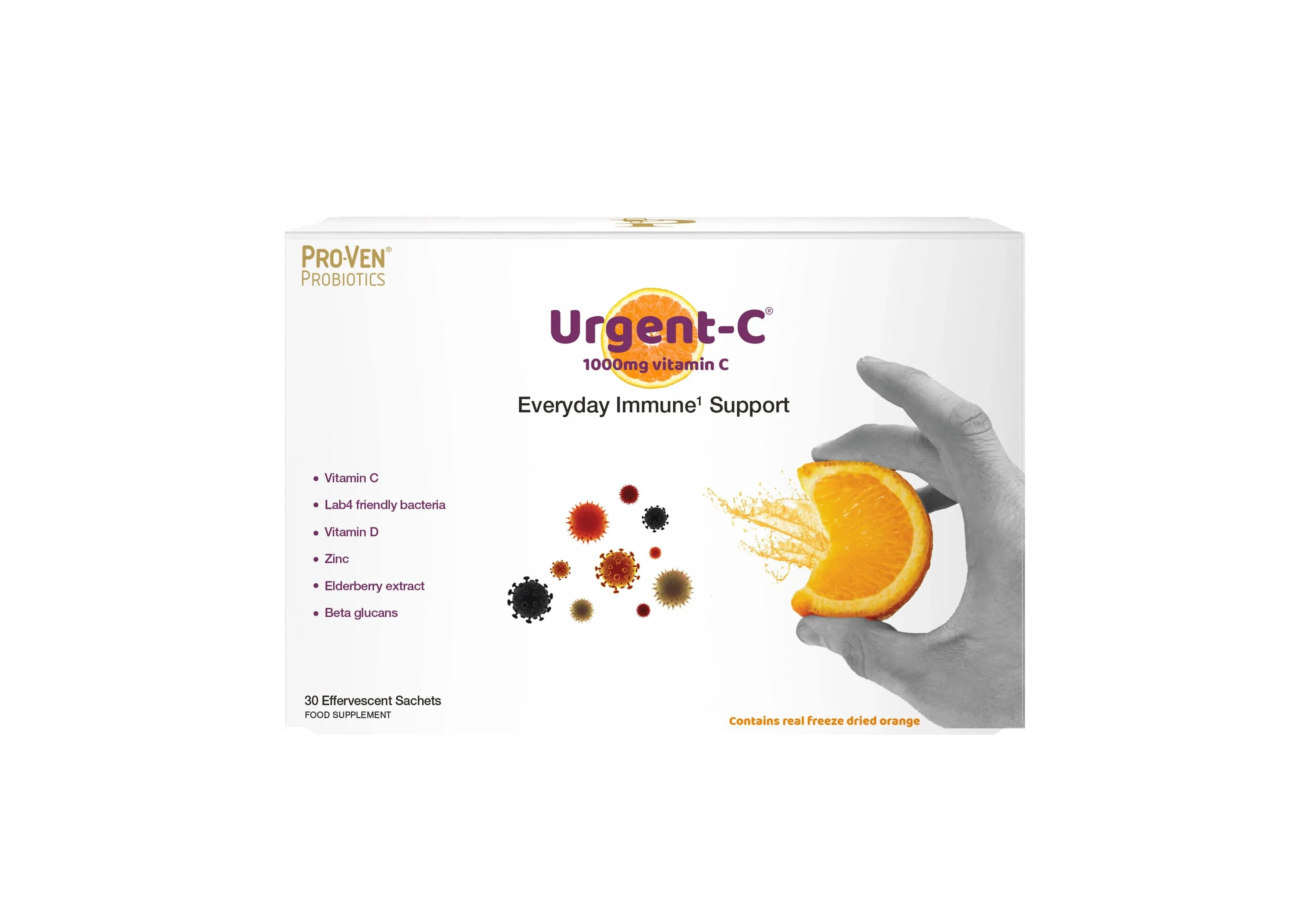 ProVen Probiotic Urgent-C Everyday Immune 30 Sachets - Image 8
