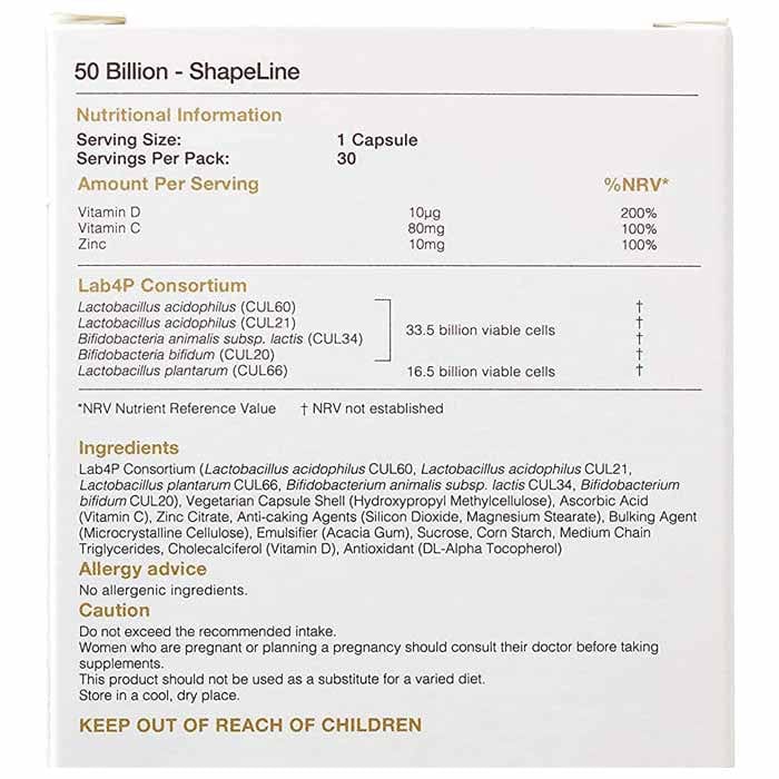 ProVen Probiotics ShapeLine 50 Billion 30 Capsules - Image 4