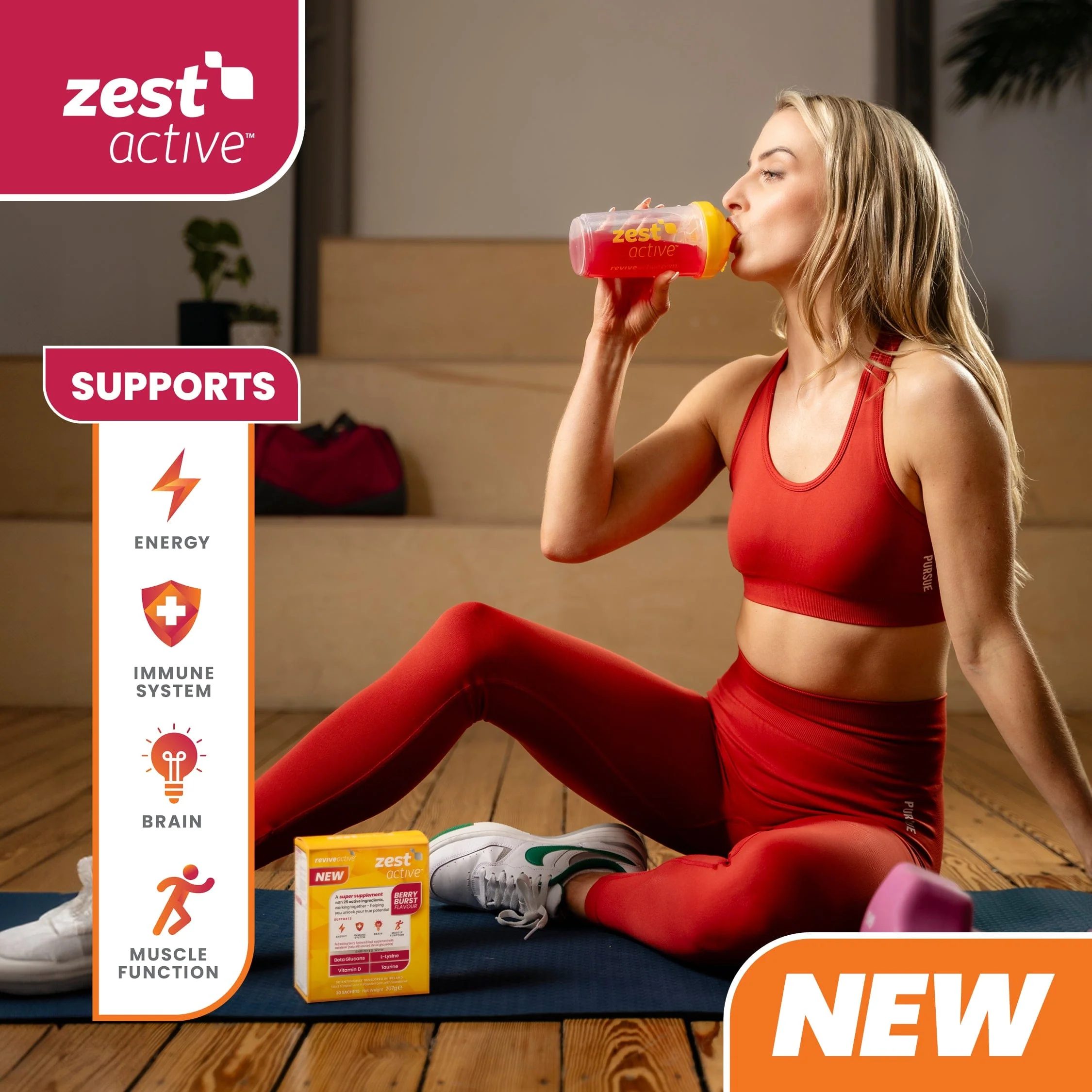 Revive Active Zest Active Berry Burst 90 Sachets (3 Month Supply) - Image 4