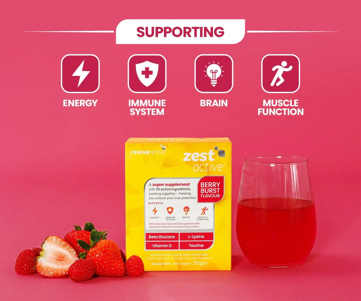 Revive Active Zest Active Berry Burst 90 Sachets (3 Month Supply) - Image 6