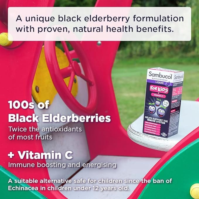 Sambucol Liquid For Kids with Vitamin C (120ml) - Image 3