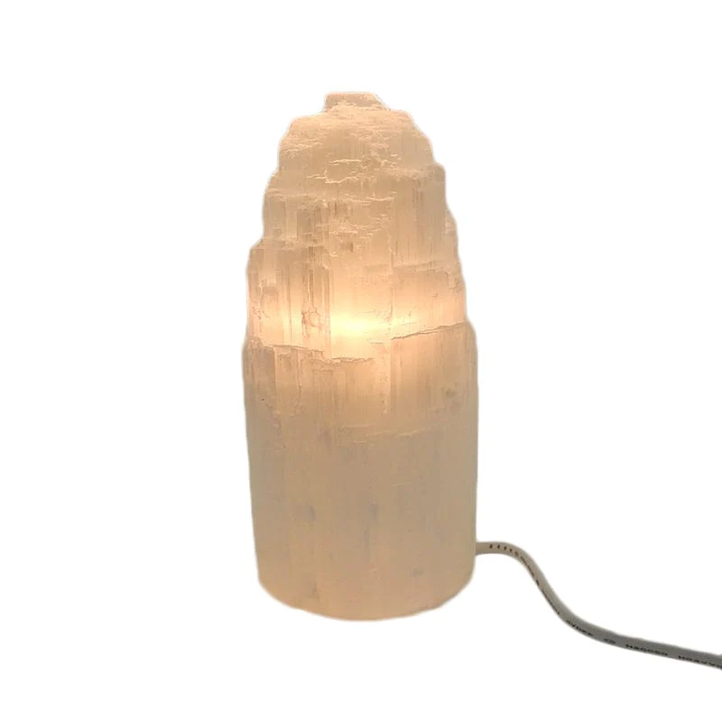 Selenite Mountain Lamp - Height 20cm