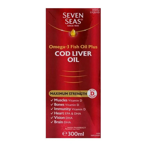Seven Seas Maximum Strength Cod Liver Oil 300ml - Image 3