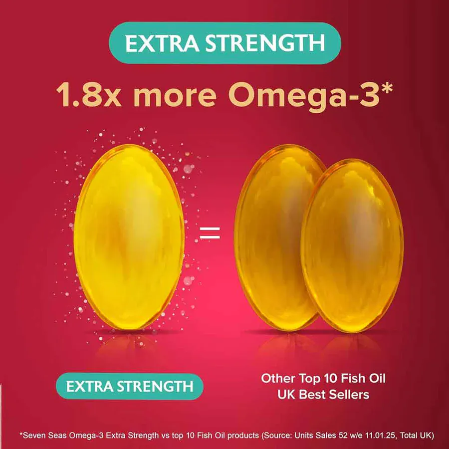 Seven Seas Omega 3 Extra Strength 30 Capsules - Image 2