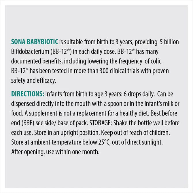 Sona BabyBiotic Drops 8.5ml - Image 4