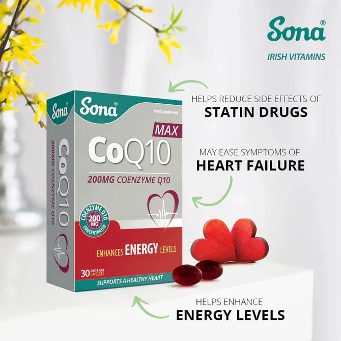 Sona CoQ10 MAX 200mg Capsules 30 - Image 4