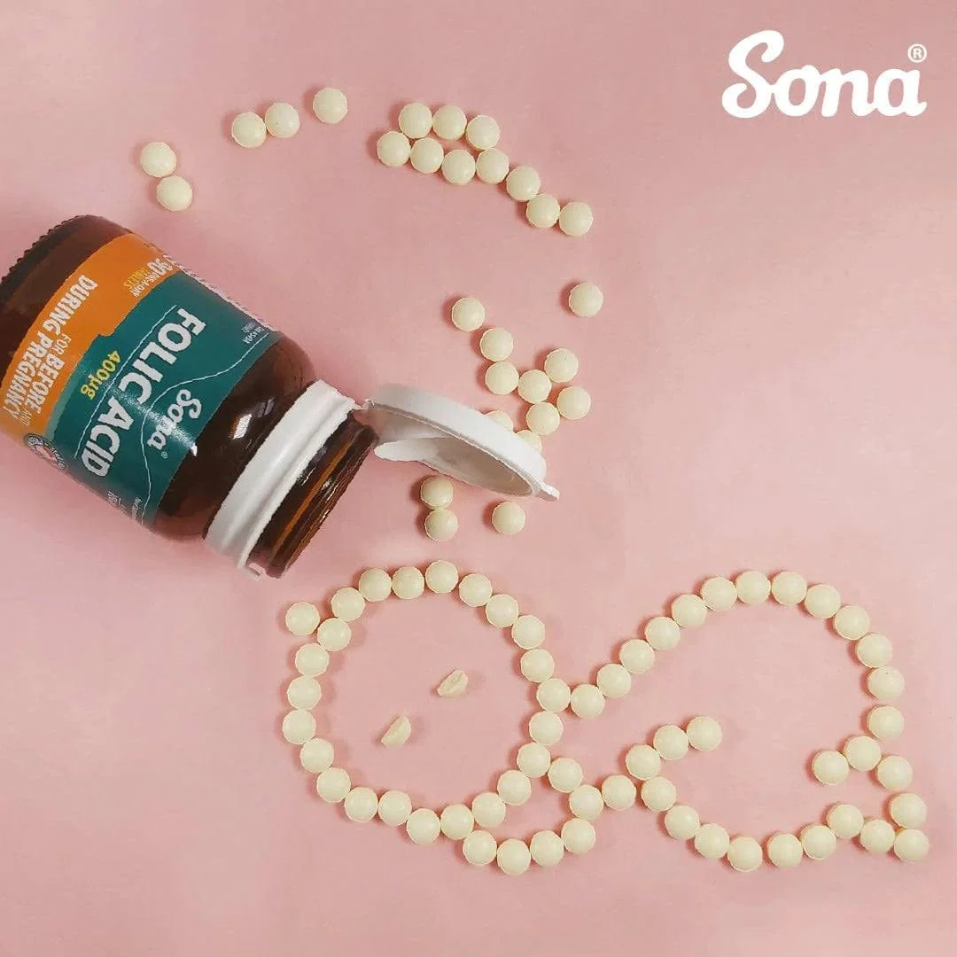 Sona Folic Acid 400mcg Tablets 90 - Image 5