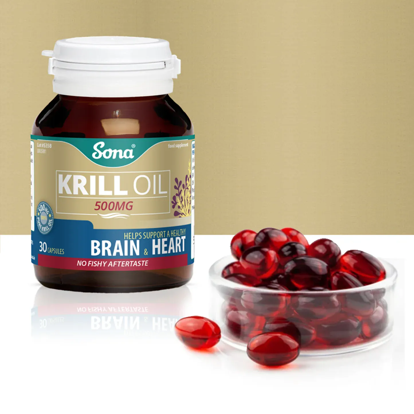 Sona Krill Oil 500mg Capsules 30 - Image 2