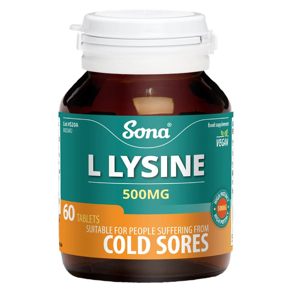 Sona L Lysine 500mg Tablets (60)