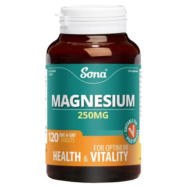 Sona Magnesium 250mg Tablets 120