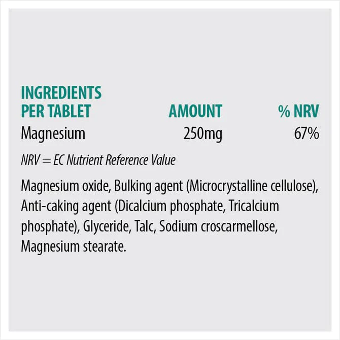 Sona Magnesium 250mg Tablets 120 - Image 2